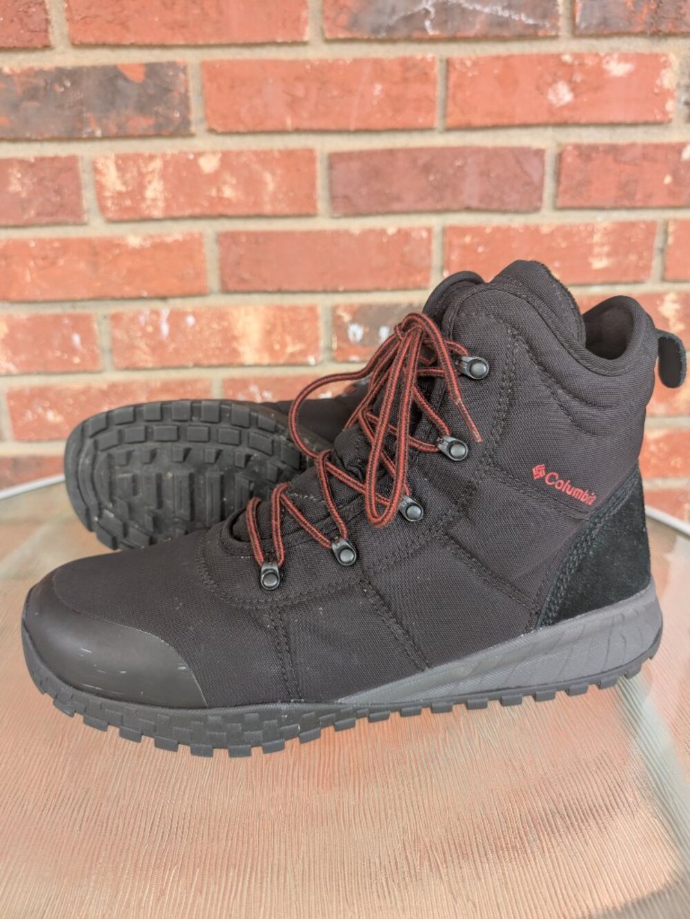 Mens Columbia Fairbanks Waterproof Insulated Hiking Boots Black Size 13